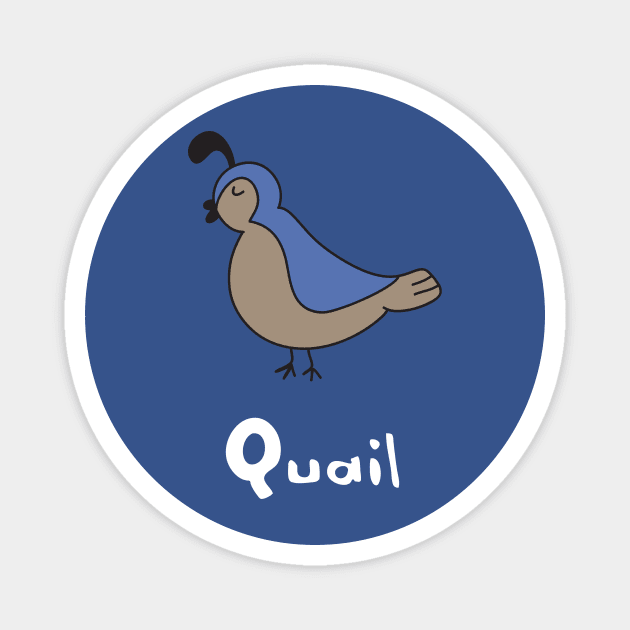 Quail Magnet by ptdoodles